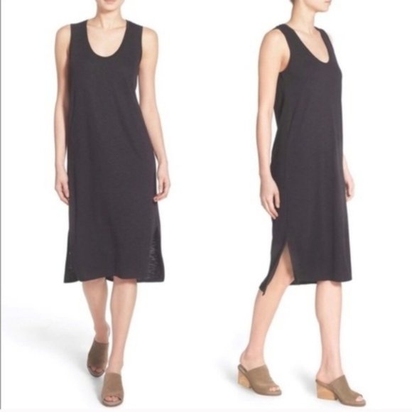Madewell Dresses & Skirts - Madewell Black Sleeveless Midi Dress XXS